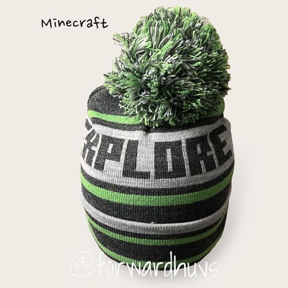 Minecraft Stocking Hat With Pom | One Size - Picture 5 of 10